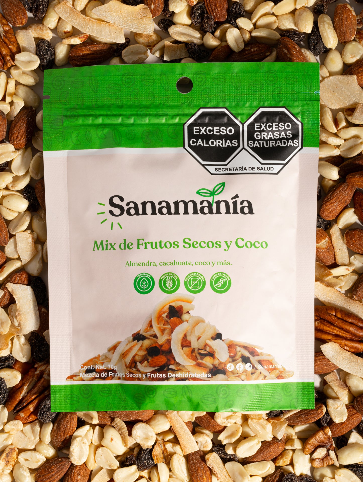 Mix de Frutos Secos y Coco – 70g