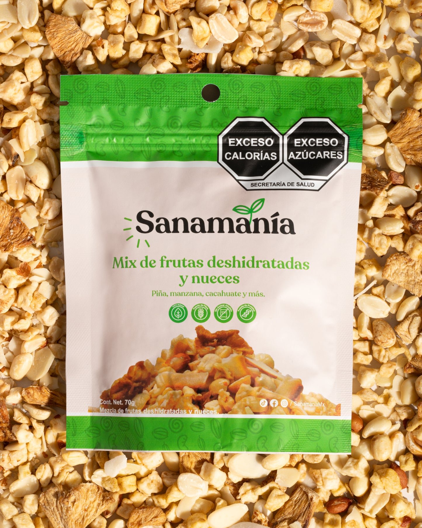 Mix de Frutas Deshidratadas y Nueces – 70g