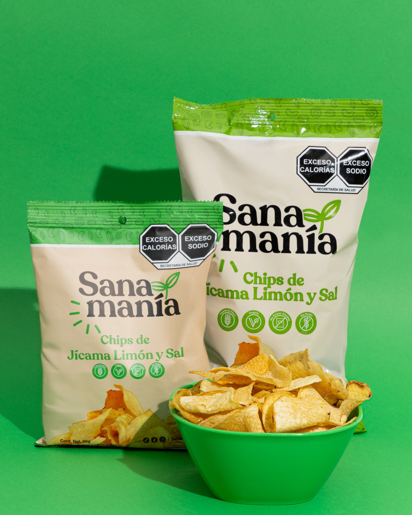 Chips de Jícama Limón y Sal – Tamaño Familiar 160 g