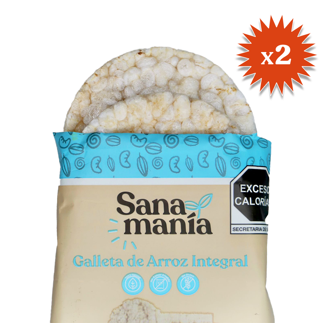 Galletas de Arroz Integral – 8 paquetes (2 c/u)