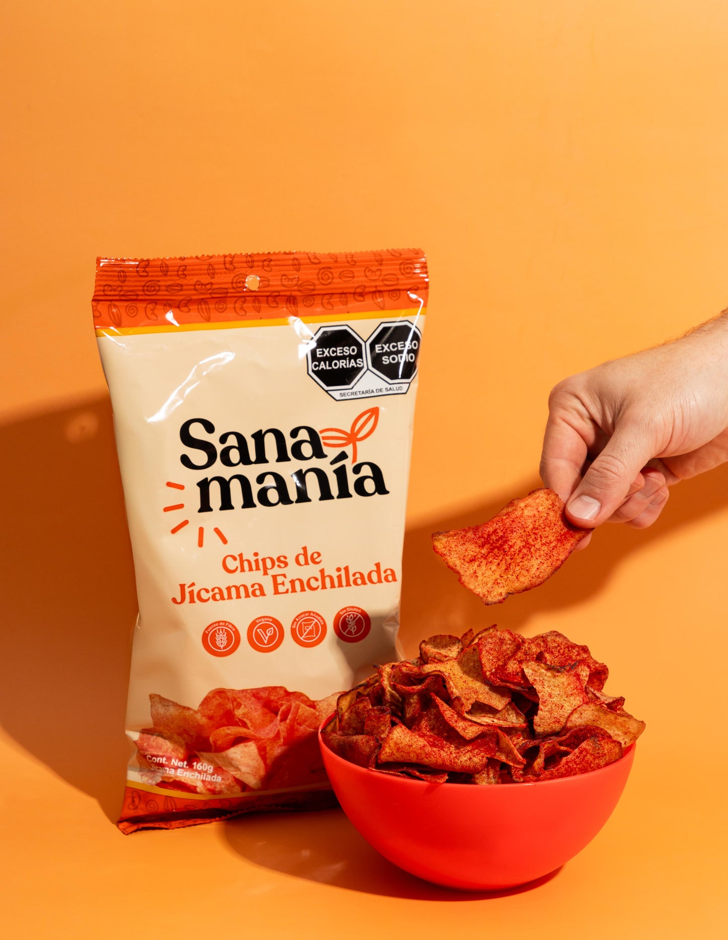 Chips de Jícama Enchilada – Tamaño Familiar 160 gr