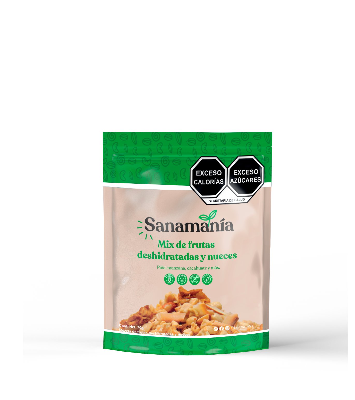 Mix de Frutas Deshidratadas y Nueces – 70g