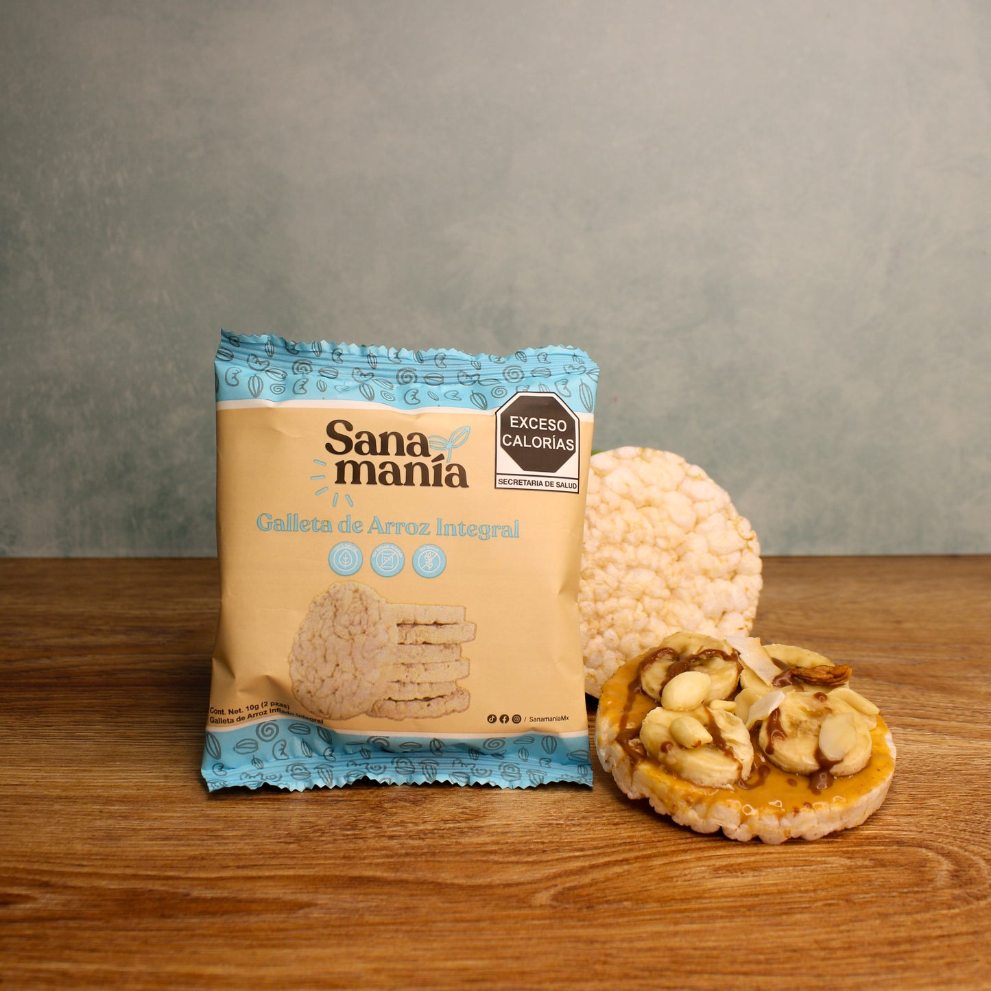 Galletas de Arroz Integral – 8 paquetes (2 c/u)