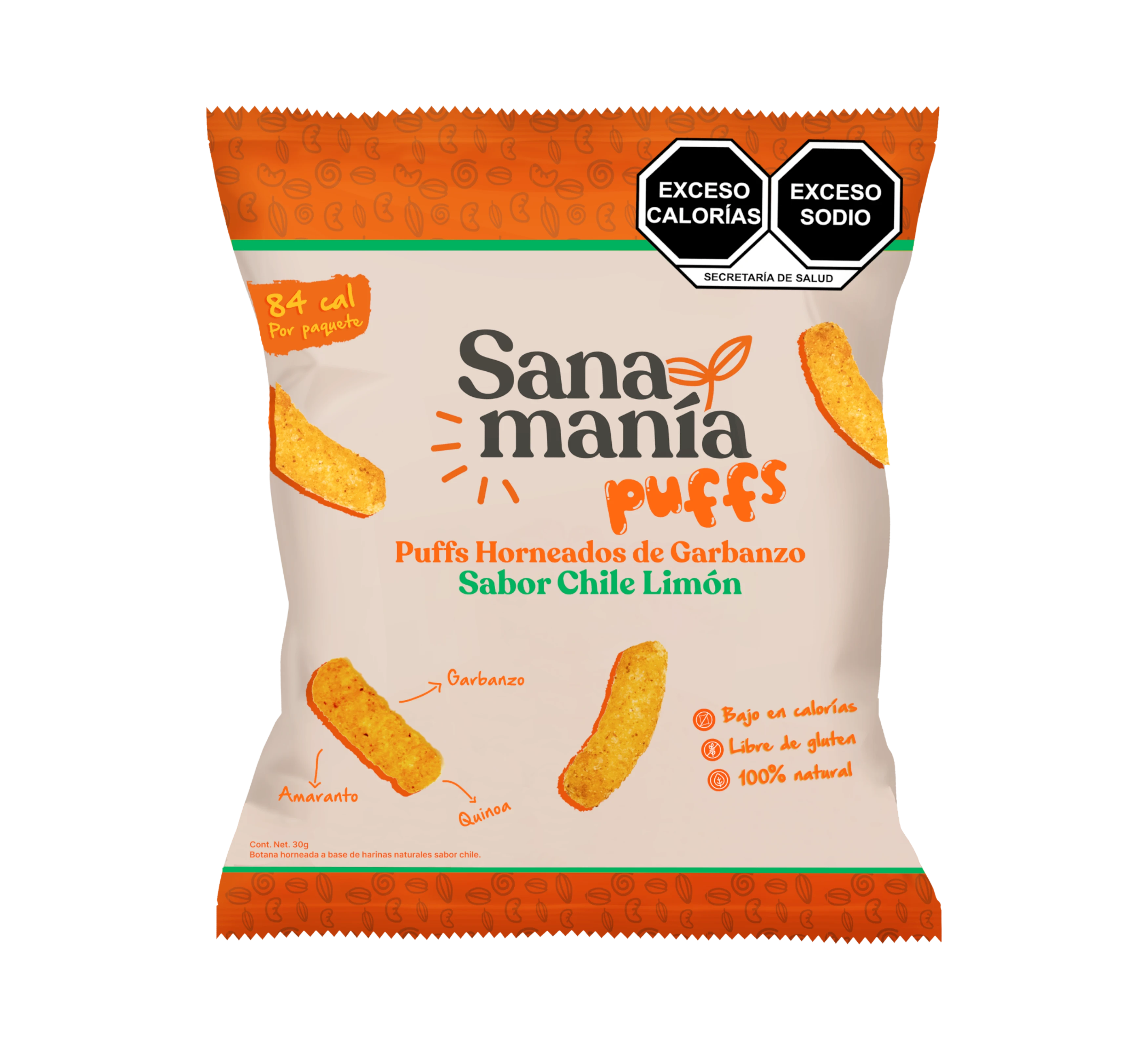 Puffs de Garbanzo Chile Limón – 30g