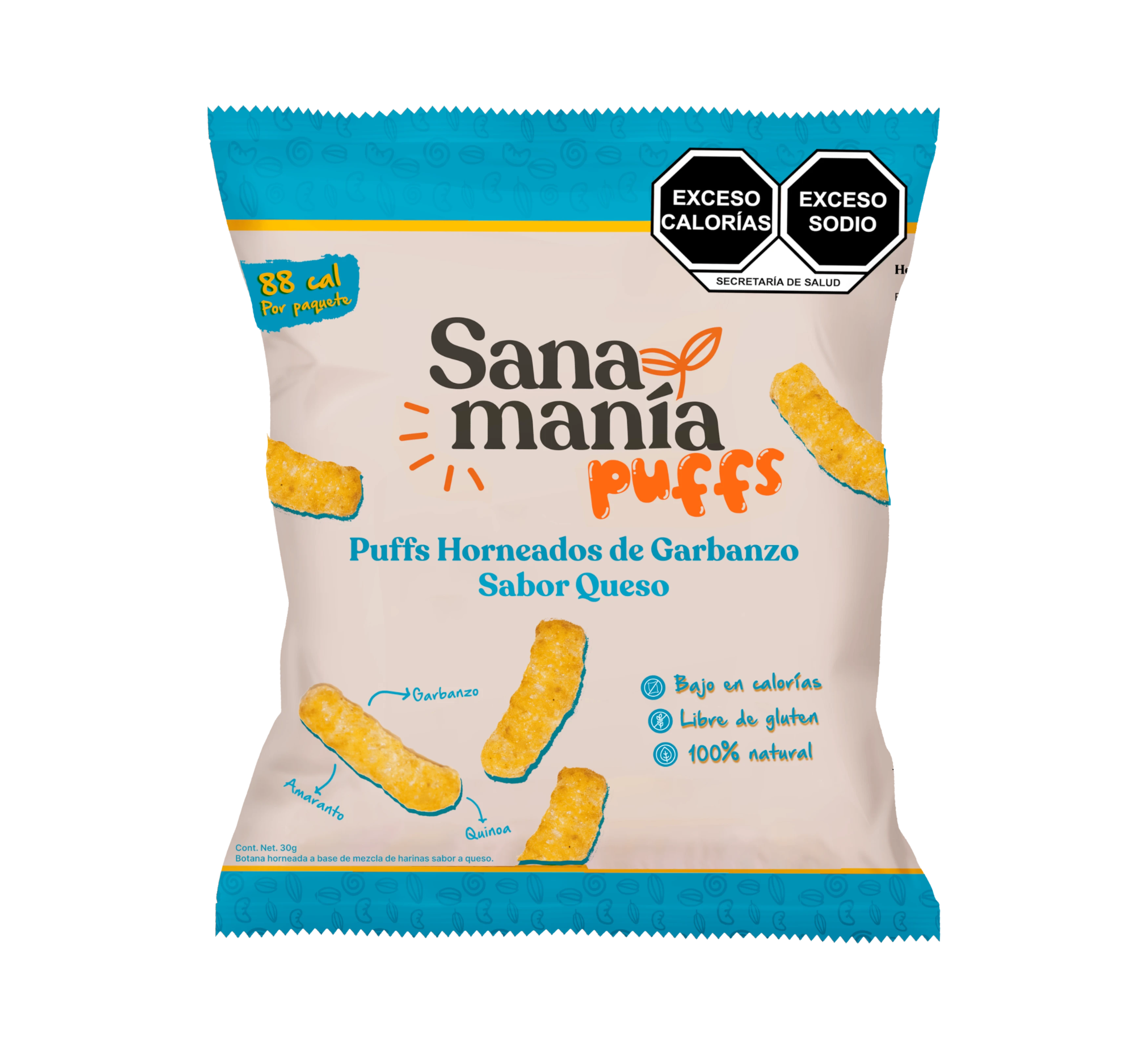 Puffs de Garbanzo con Queso – 30g